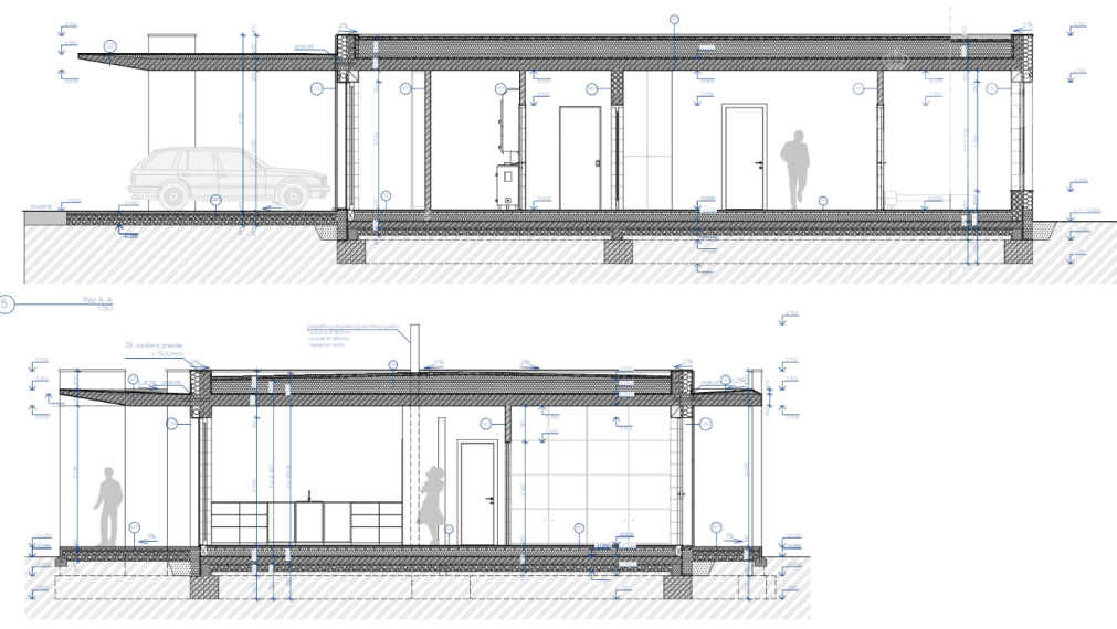MONASTERY - 4-izbový bungalov s plochou strechou