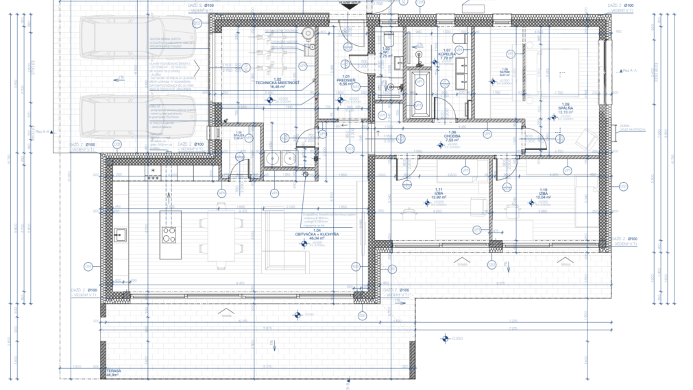 MONASTERY - 4-izbový bungalov s plochou strechou