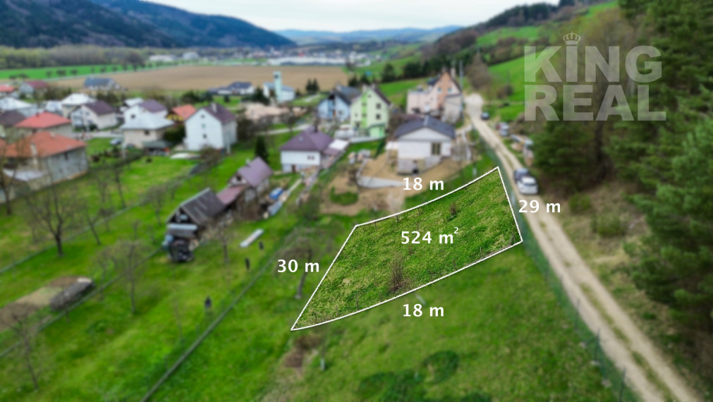 Stavebný pozemok s krásnym výhľadom v obci Rokytov okr. Bardejov