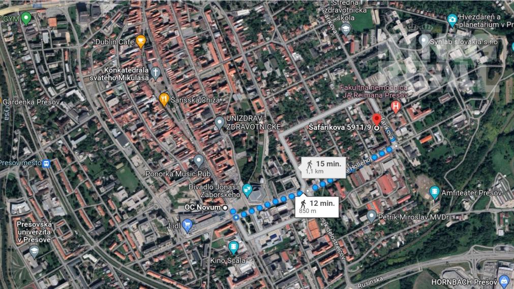 Na prenájom zariadený 2,5 izbový byt v Prešove - širšie centrum -  Šafárikova