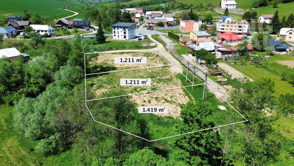 !!ZNÍŽENÁ CENA!! Stavebné pozemky na predaj v obci Ortuťová, okr. Bardejov