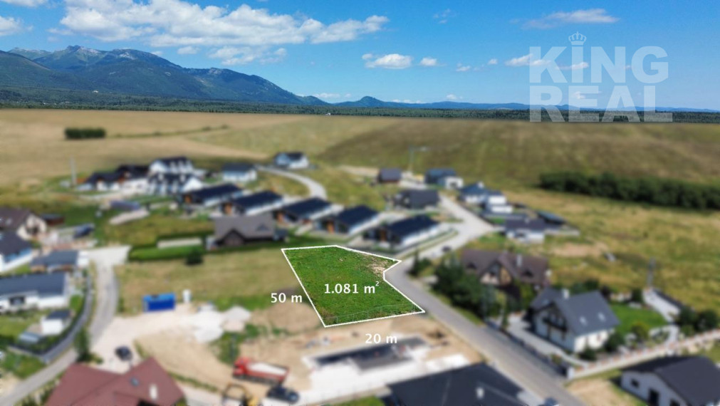 Nádherný stavebný pozemok s výhľadom na Tatry - Stará Lesná, okr. Kežmarok