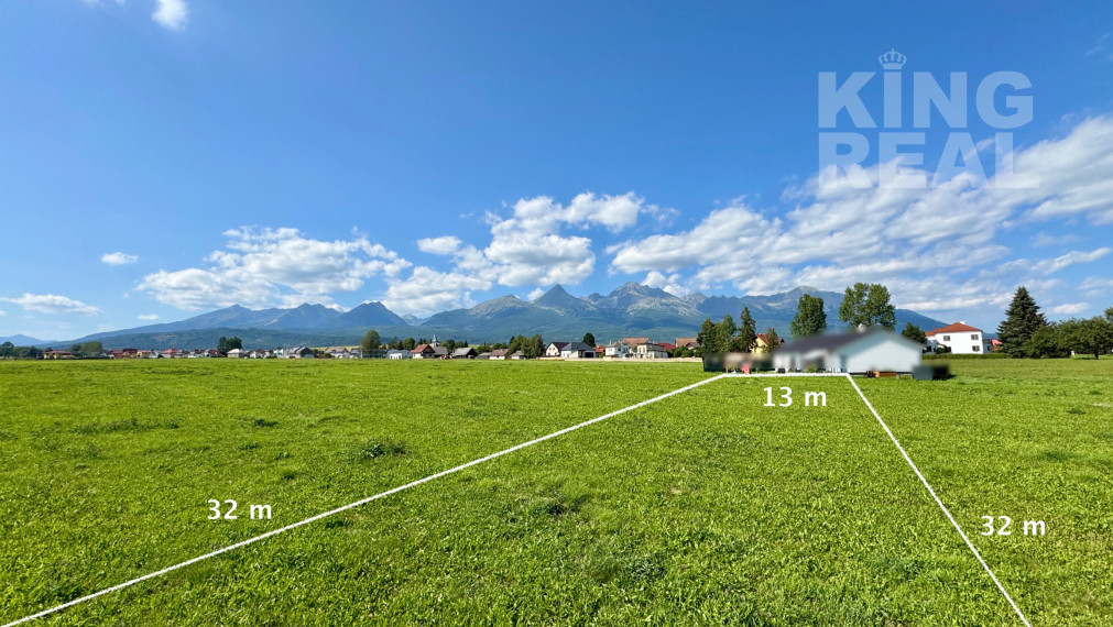 Pozemok s krásnym výhľadom na Tatry v obci MENGUSOVCE