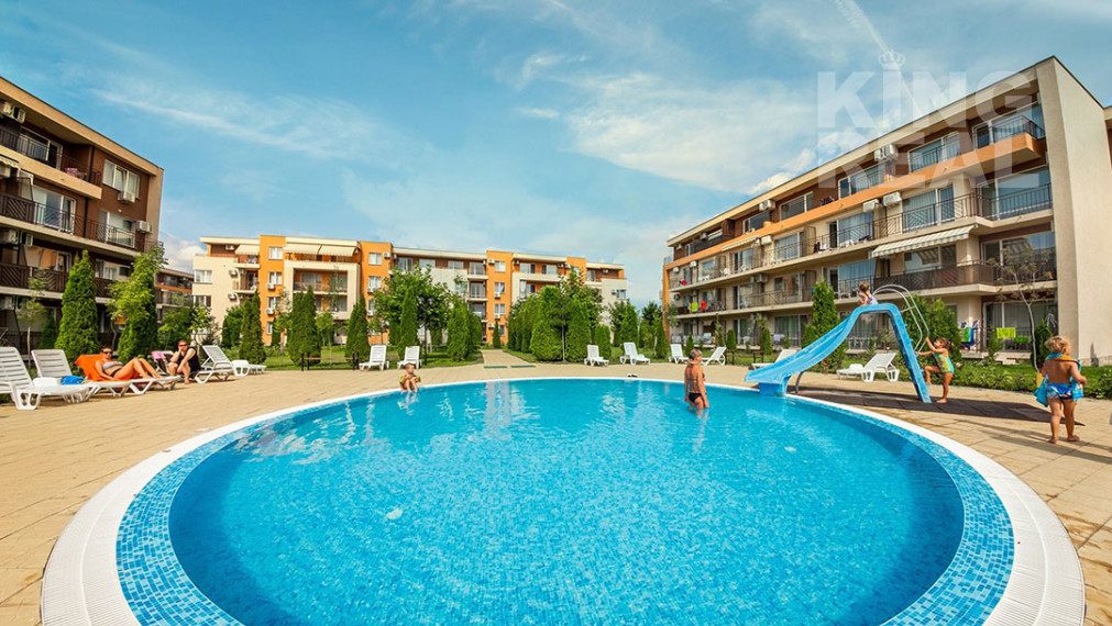 Štúdio s veľkou terasou v komplexe ORCHID FORT GARDEN na Slnečnom pobreží v Bulharsku - AJ NA SPLÁTKY