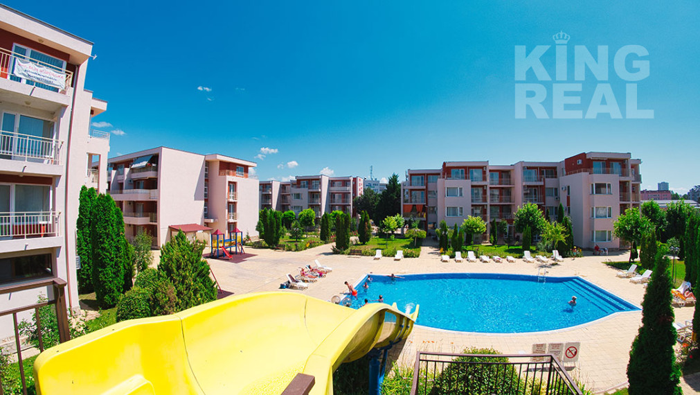 Štúdio s veľkou terasou v komplexe ORCHID FORT GARDEN na Slnečnom pobreží v Bulharsku - AJ NA SPLÁTKY
