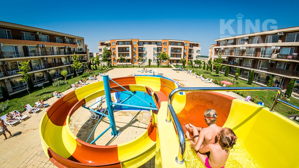 Štúdio s veľkou terasou v komplexe ORCHID FORT GARDEN na Slnečnom pobreží v Bulharsku - AJ NA SPLÁTKY