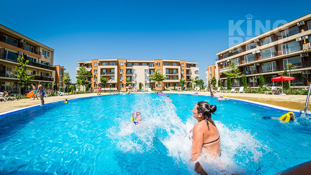 Štúdio s veľkou terasou v komplexe ORCHID FORT GARDEN na Slnečnom pobreží v Bulharsku - AJ NA SPLÁTKY
