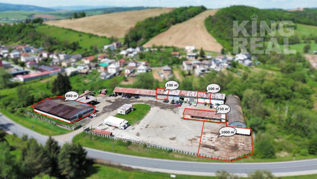 NA PRENÁJOM - Skladový priestor 880 m2, Giraltovce pri hlavnej ceste I/21