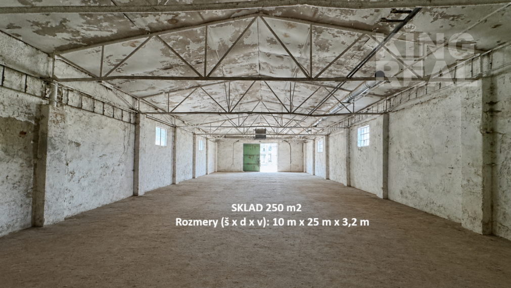 NA PRENÁJOM - Skladový priestor 250 m2, Giraltovce pri hlavnej ceste I/21
