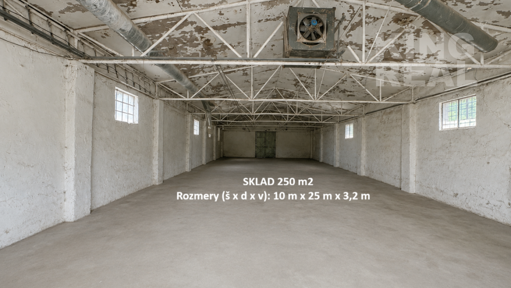 NA PRENÁJOM - Skladový priestor 250 m2, Giraltovce pri hlavnej ceste I/21