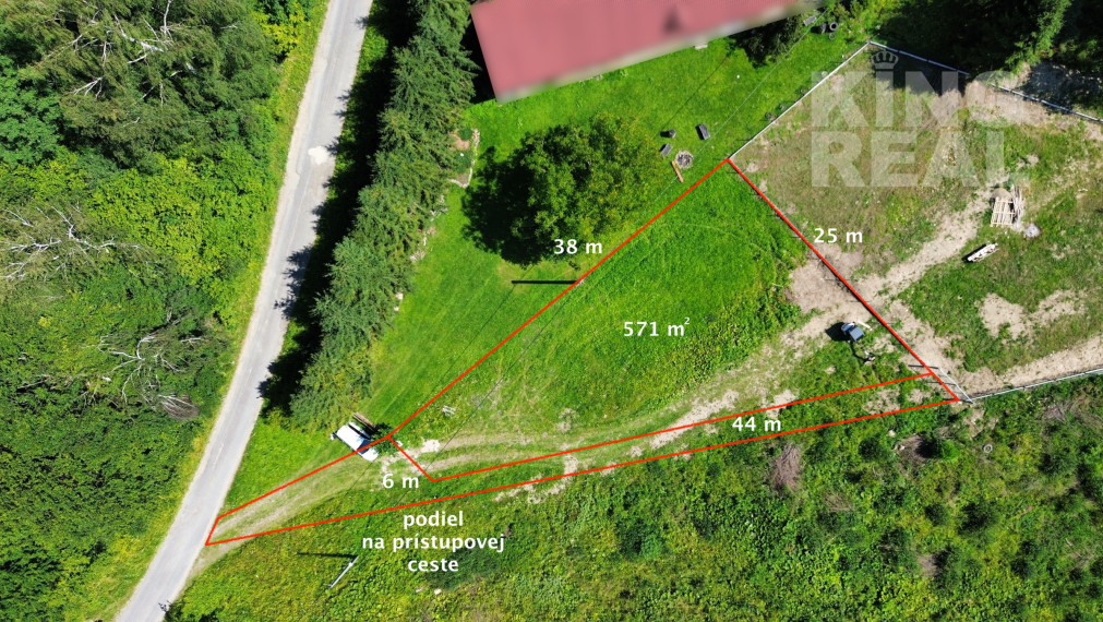Stavebný pozemok v obci Kríže, okres Bardejov