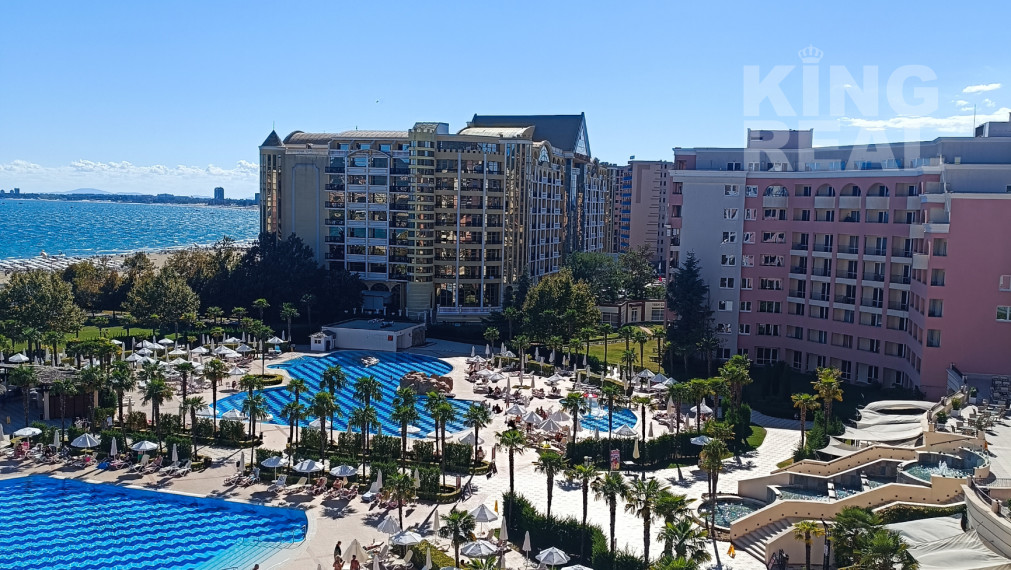 Apartmán 2+kk s výhľadom na more v DIT Majestic Beach Resort v 1. línií pri mori na Slnečnom pobreží v Bulharsku
