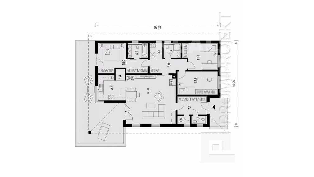 Pozemok 976 m² v Nitrianskom Hrádku so stavebným povolením