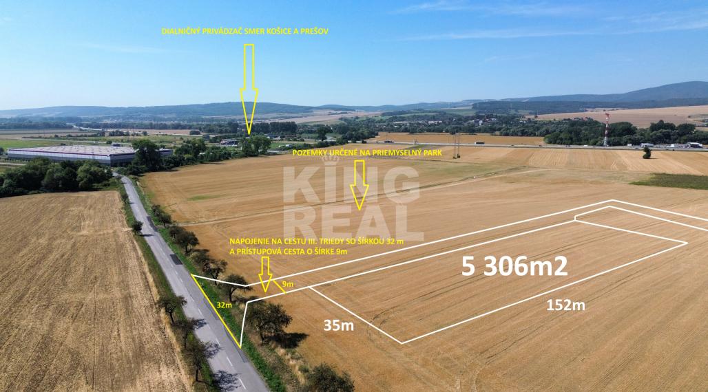 Investičný pozemok (5 306 m²) s vysokým potenciálom – Šarišské Bohdanovce