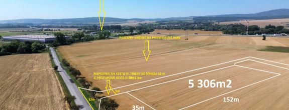 Investičný pozemok (5 306 m²) s vysokým potenciálom – Šarišské Bohdanovce