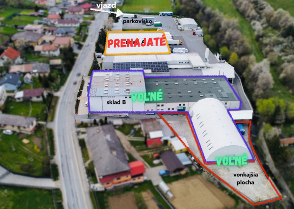 Prenájom nadštandardných Skladovacích priestorov Prešov