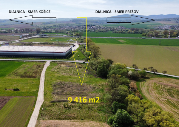 NA PREDAJ STAVEBNÝ POZEMOK IBV 9 416m2 NOVÁ POLHORA - KOŠICE