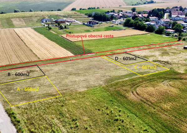 NA PREDAJ STAVEBNÉ POZEMKY  600-668 m2 NOVÁ POLHORA - KOŠICE