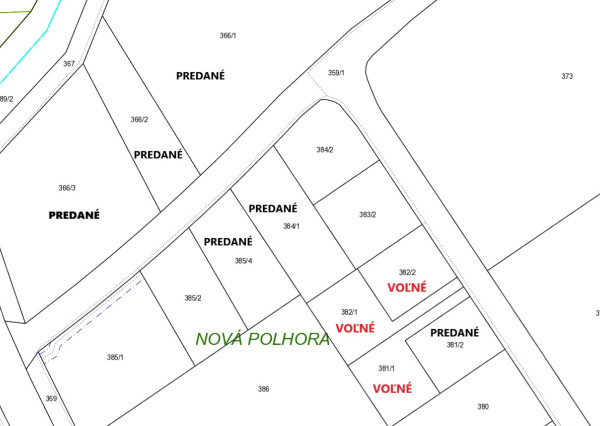 POSLEDNÉ STAVEBNÉ POZEMKY NA PREDAJ od 600 m2 - NOVÁ POLHORA - KOŠICE
