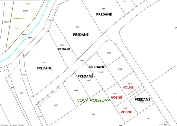POSLEDNÉ STAVEBNÉ POZEMKY NA PREDAJ od 600 m2 - NOVÁ POLHORA - KOŠICE