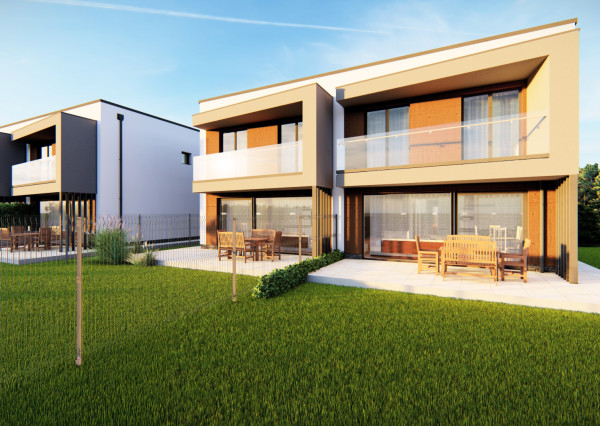 Moderné dvojpodlažné rodinné domy s veľkými terasami na predaj - novostavba v skvelej lokalite, Kľušovská Zábava, okr. Bardejov