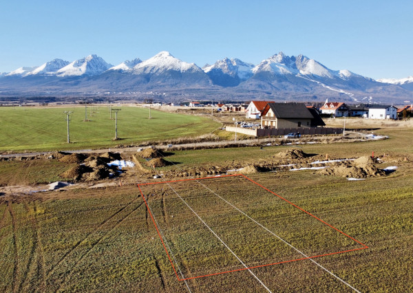 Stavebný pozemok v obci Mlynica, okr. Poprad