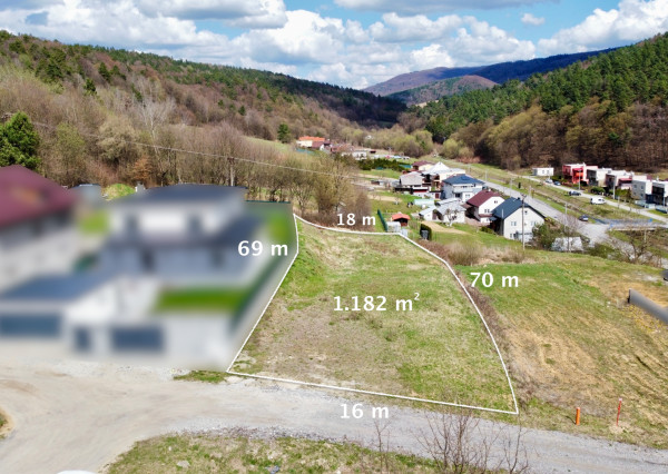 Stavebný pozemok 1182 m2 v Bardejovskej Novej Vsi ul. Buková - ZNÍŽENÁ CENA