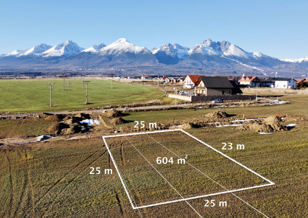 Stavebný pozemok v obci Mlynica, okr. Poprad