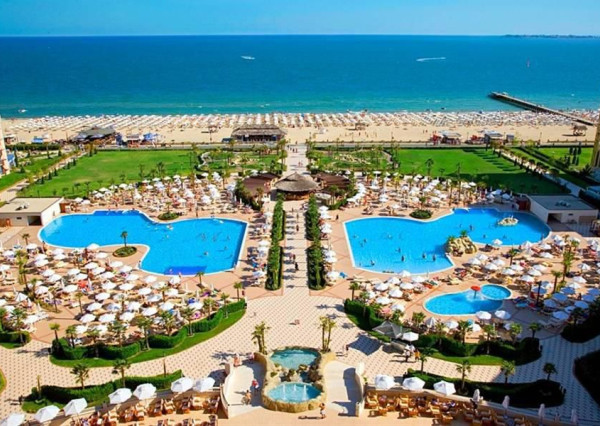 Štúdio v luxusnom DIT Majestic Beach Resort v 1. línií pri mori na Slnečnom pobreží v Bulharsku