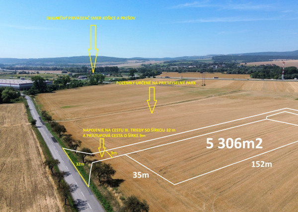 Investičný pozemok (5 306 m²) s vysokým potenciálom – Šarišské Bohdanovce