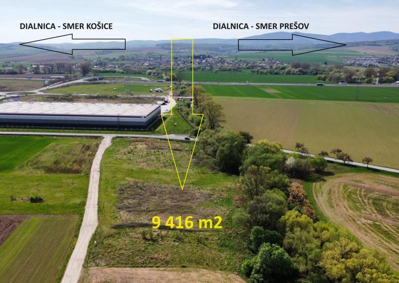 PREDANÉ: NA PREDAJ STAVEBNÝ POZEMOK IBV 9 416m2 NOVÁ POLHORA - KOŠICE
